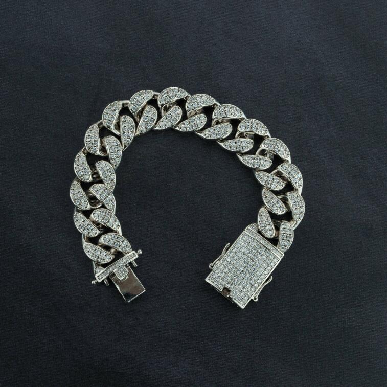 Cuban Chain & Cuban Bracelet Bundle - Gold/White Gold