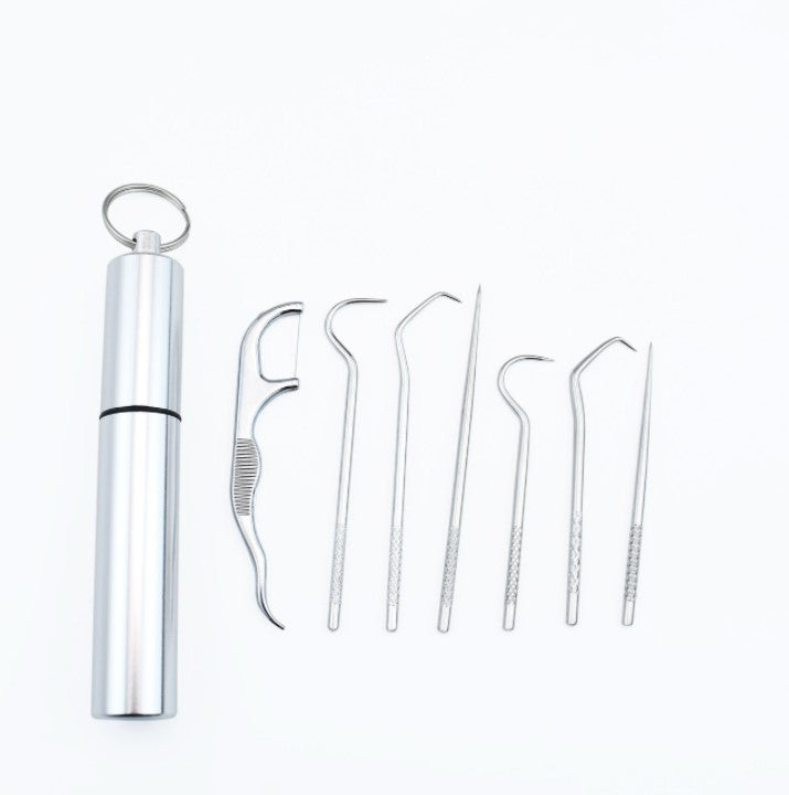 Stainless Steel Toothpick Set 7pcs