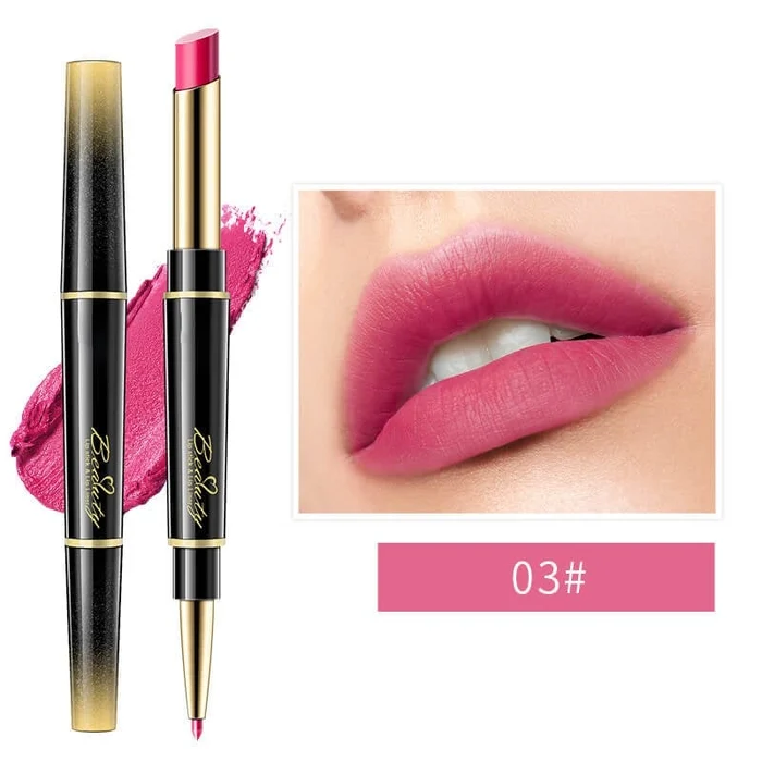 🔥Last Day 49% OFF-Double ended Lipstick Automatic Lip Liner Matte Waterproof Non fading Non stick Lipstick