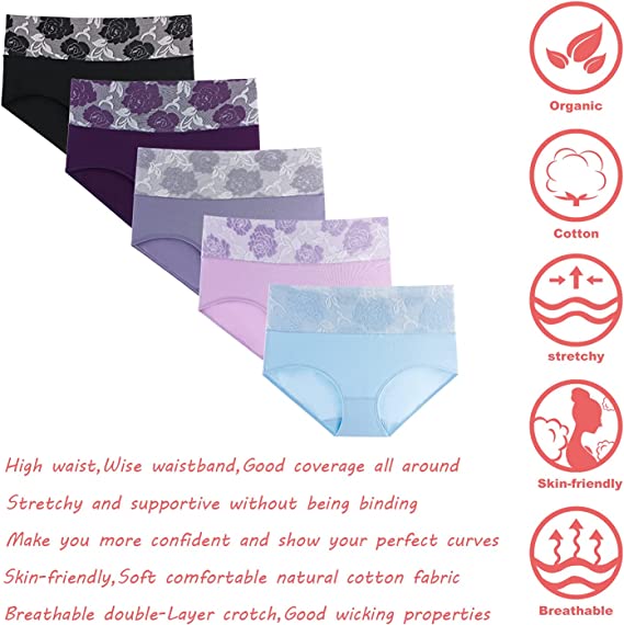 Cotton High Waist Abdominal Slimming Hygroscopic Antibacterial Underwear