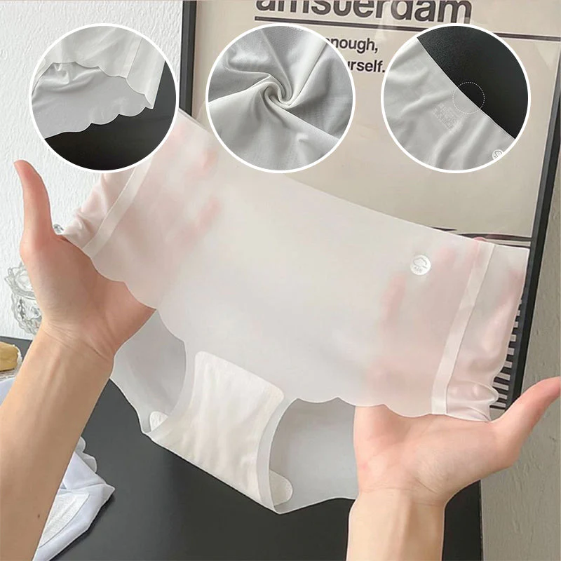 Womens Ice Silk No Trace Panties