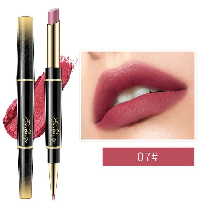 🔥Last Day 49% OFF-Double ended Lipstick Automatic Lip Liner Matte Waterproof Non fading Non stick Lipstick