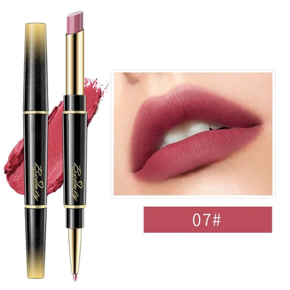 🔥Last Day 49% OFF-Double ended Lipstick Automatic Lip Liner Matte Waterproof Non fading Non stick Lipstick