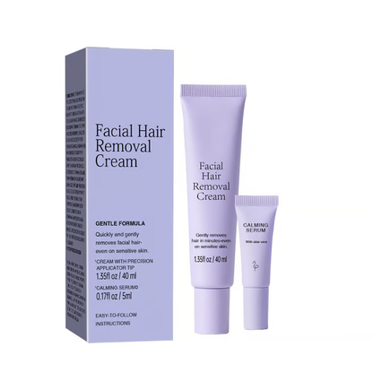 Gentle and Painless Facial Hair Removal Cream