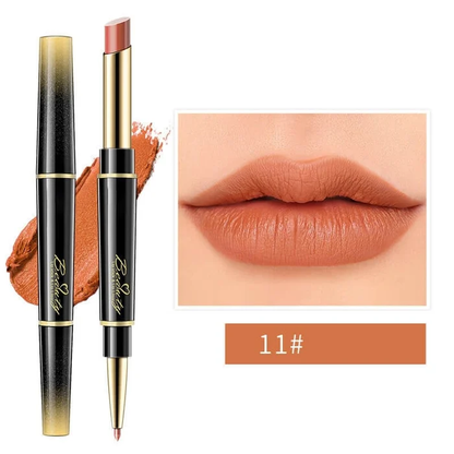 🔥Last Day 49% OFF-Double ended Lipstick Automatic Lip Liner Matte Waterproof Non fading Non stick Lipstick