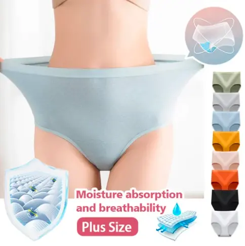 Womens moisture absorbent antibacterial butt lifting underwear