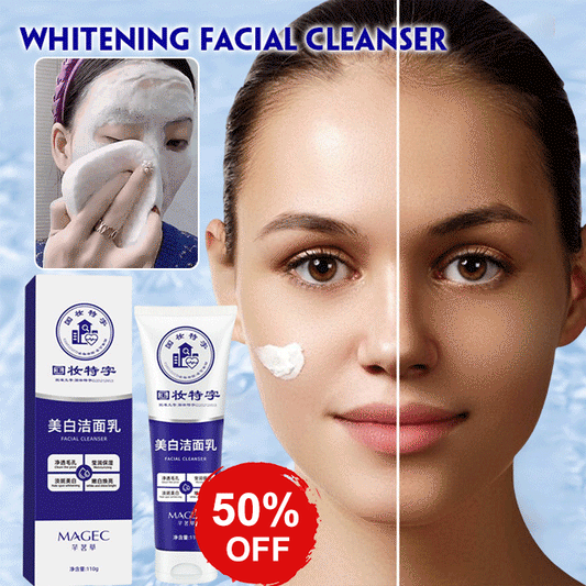 Skin whitening facial cleanser