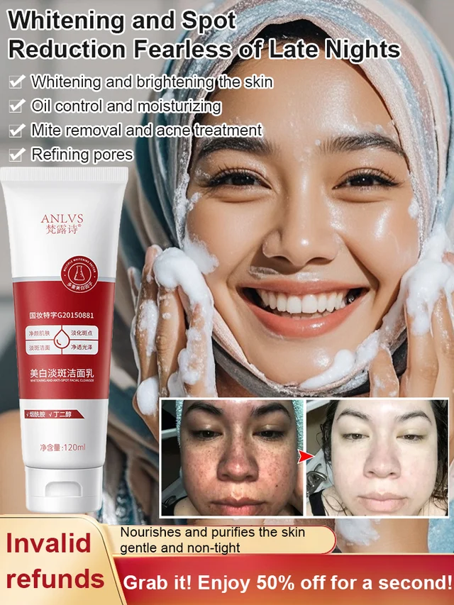 Whitening and Spot-Fading Non-Reversing Darkening Cleanser