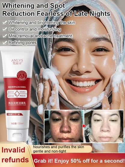 Whitening and Spot-Fading Non-Reversing Darkening Cleanser
