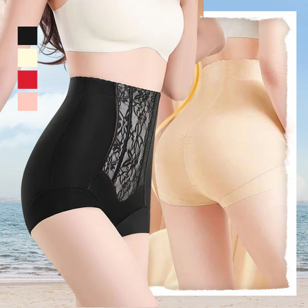 Shapewear bodysuit with high waist