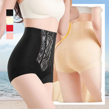 Shapewear bodysuit with high waist
