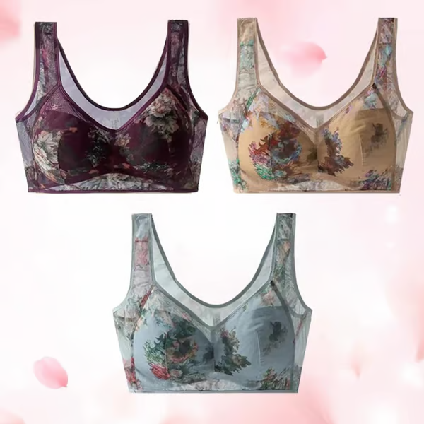 Lace Buttonless Comfortable Bra