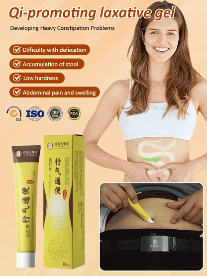 Qi-activating intestinal-moistening and laxative gel