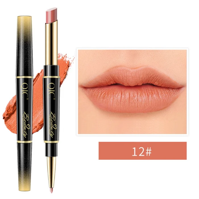 🔥Last Day 49% OFF-Double ended Lipstick Automatic Lip Liner Matte Waterproof Non fading Non stick Lipstick
