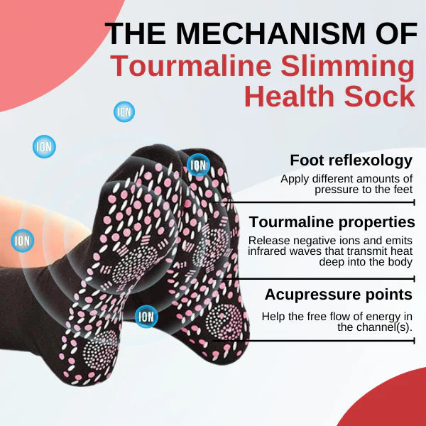 (LAST DAY PROMOTION🔥- SAVE 48% OFF) TOURMALINE LYMPHVITY SLIMMING HEALTH SOCK