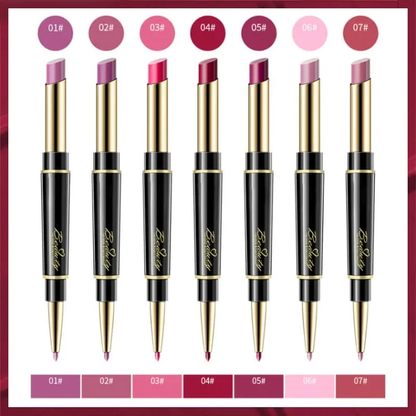 🔥Last Day 49% OFF-Double ended Lipstick Automatic Lip Liner Matte Waterproof Non fading Non stick Lipstick