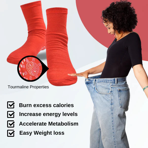 (LAST DAY PROMOTION🔥- SAVE 48% OFF) TOURMALINE LYMPHVITY SLIMMING HEALTH SOCK