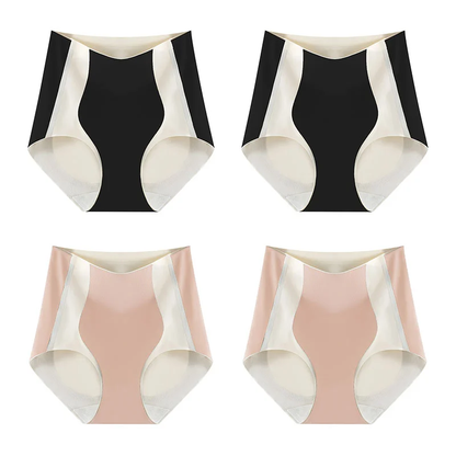 [Hot sale on TikTok]Color block Traceless Hip lifting Shaping Panties