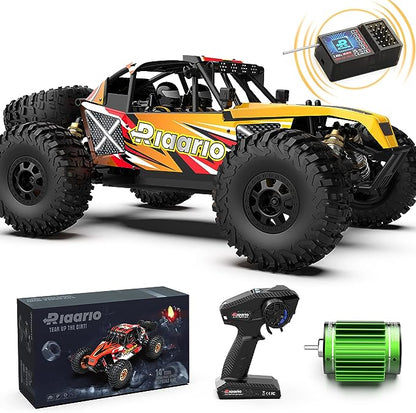 1:12 RTR Brushless RC Desert Cars for Adults, Max 45MPH Fast RC Cars, Monster Truck with Independent ESC, 4X4 RC Truck for Boys, All Terrain Remote Control Car with Oil Filled Shocks