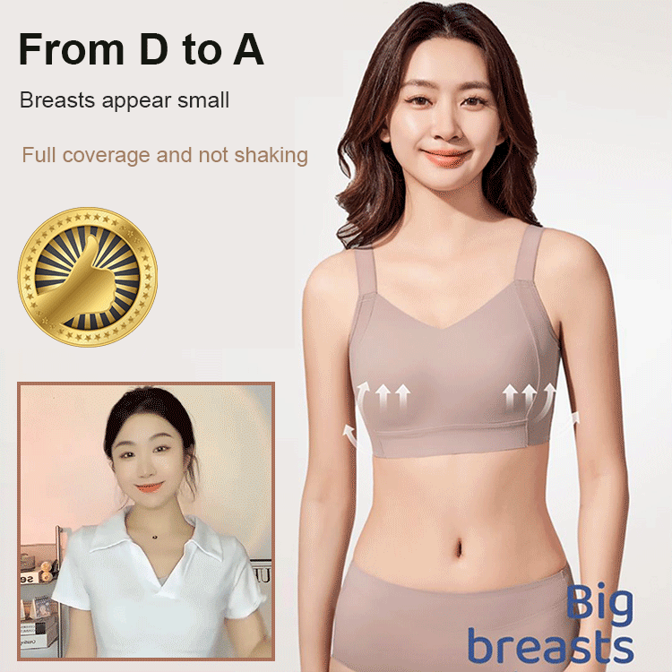 Anti sagging large breast support armpit fat control bra