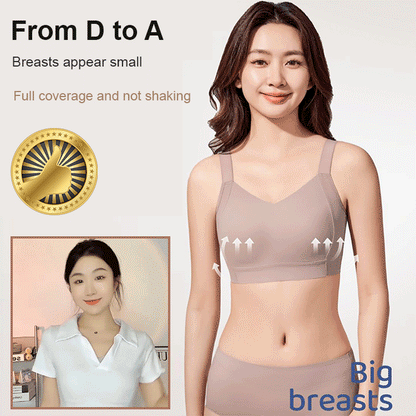Anti sagging large breast support armpit fat control bra