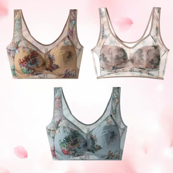 Lace Buttonless Comfortable Bra