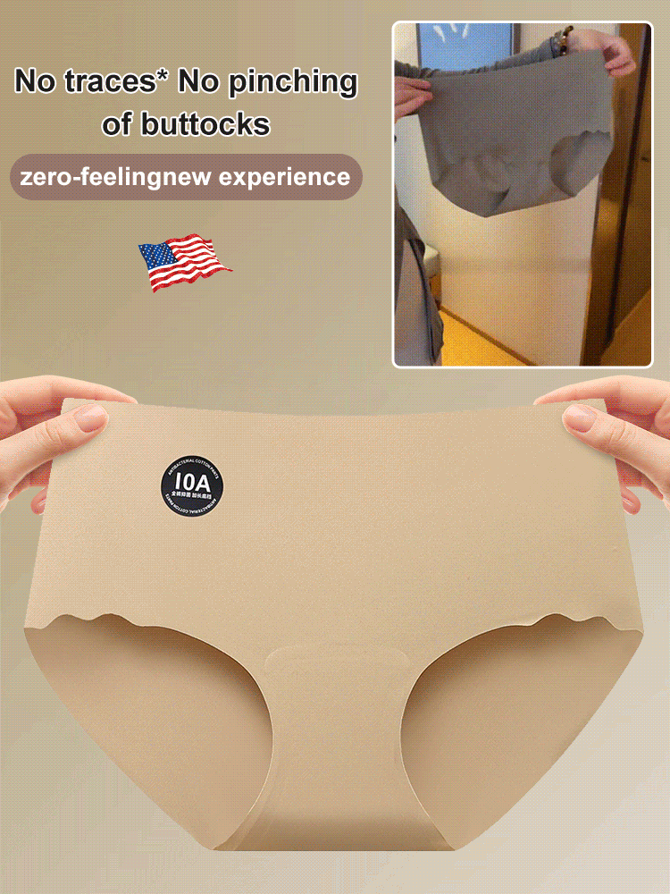 10A antibacterial milk skin nude silk bottom crotch underwear