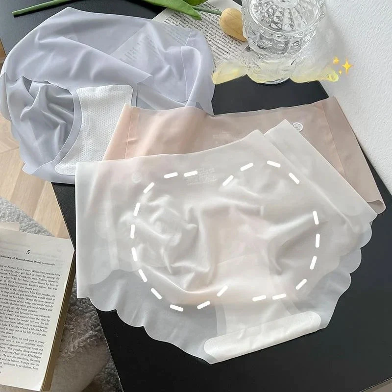 Womens Ice Silk No Trace Panties