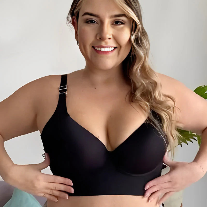 2024 New Push-Up Back Smoothing Bra-Black