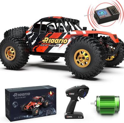 1:12 RTR Brushless RC Desert Cars for Adults, Max 45MPH Fast RC Cars, Monster Truck with Independent ESC, 4X4 RC Truck for Boys, All Terrain Remote Control Car with Oil Filled Shocks