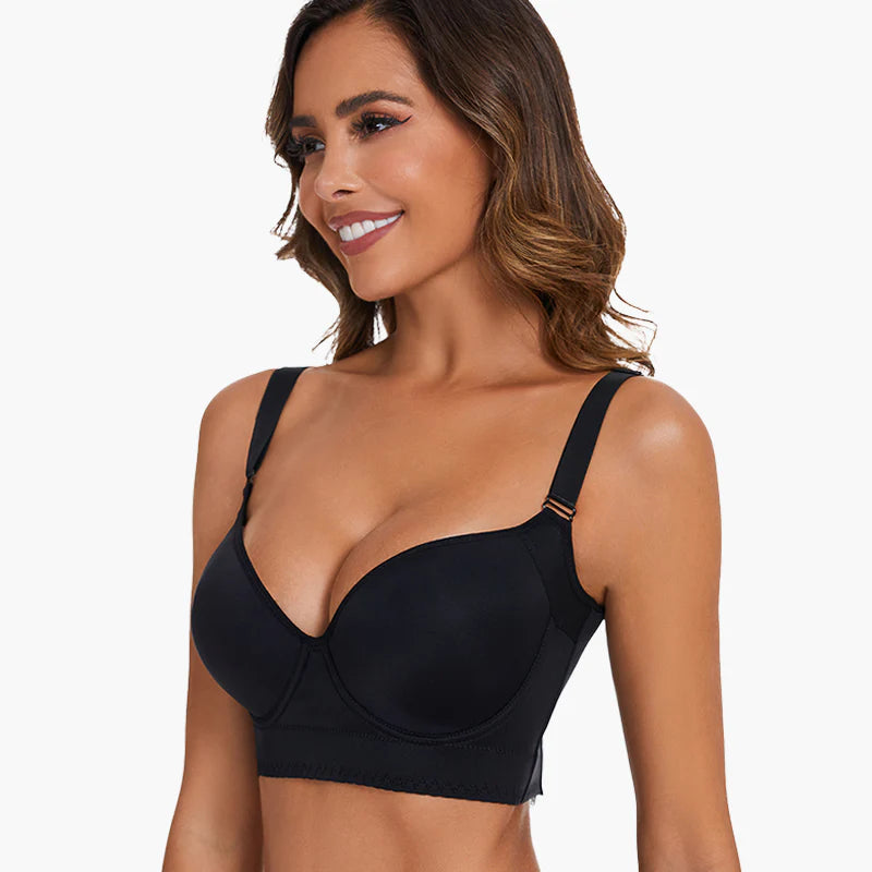 2024 New Push-Up Back Smoothing Bra-Black