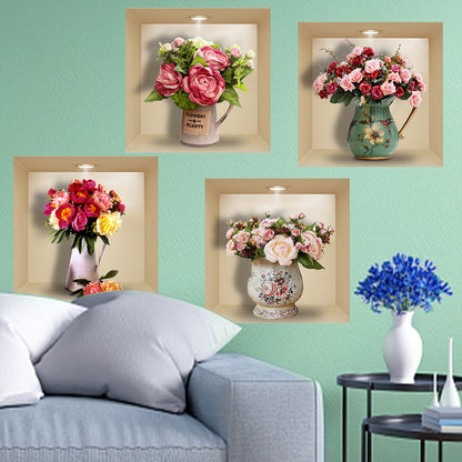 🎁2024 HOT SALE🎁-3D Removable Wall Decor Stickers (Set of 4)