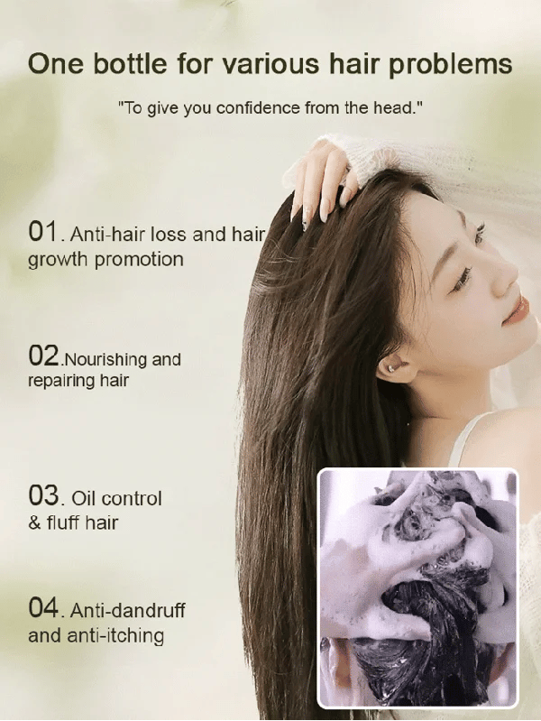✨Last Day Promotion🎁Hot Sale Ginger Plant Extract Anti-Hair Loss Hair Shampoo