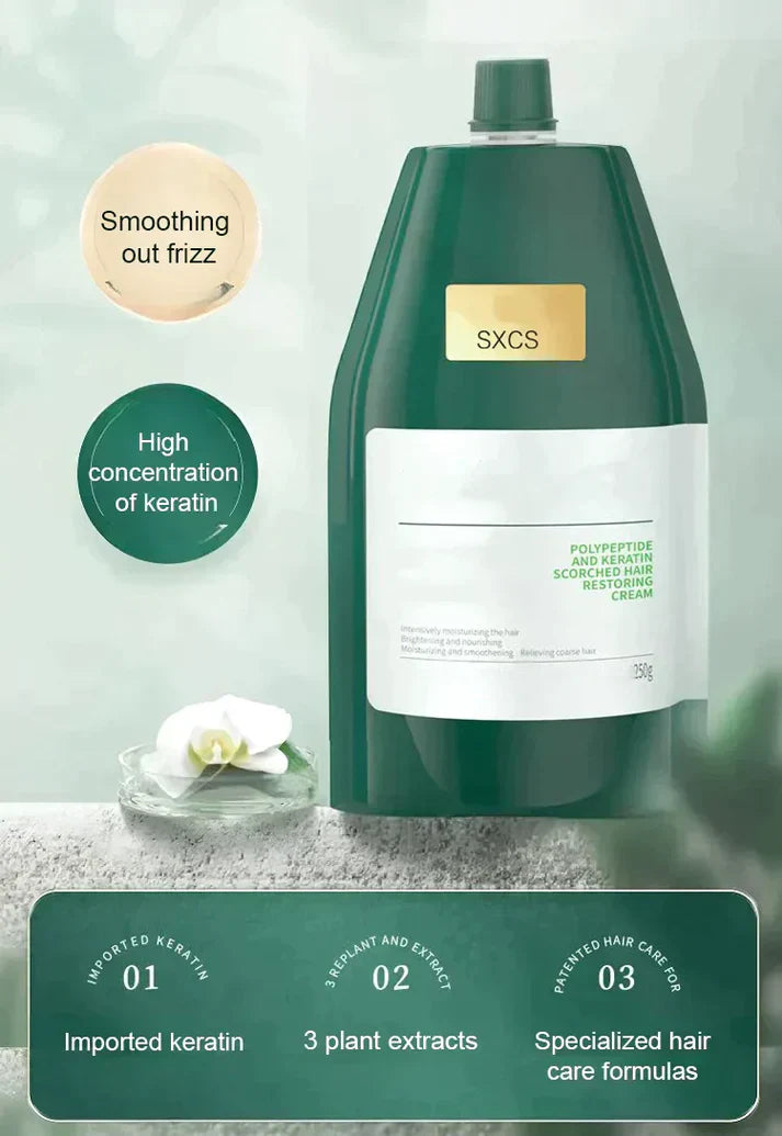 POLYPEPTIDE KERATIN HYDRATING SMOOTHING HAIR DAMAGE REPAIR CREAM
