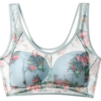 Lace Buttonless Comfortable Bra
