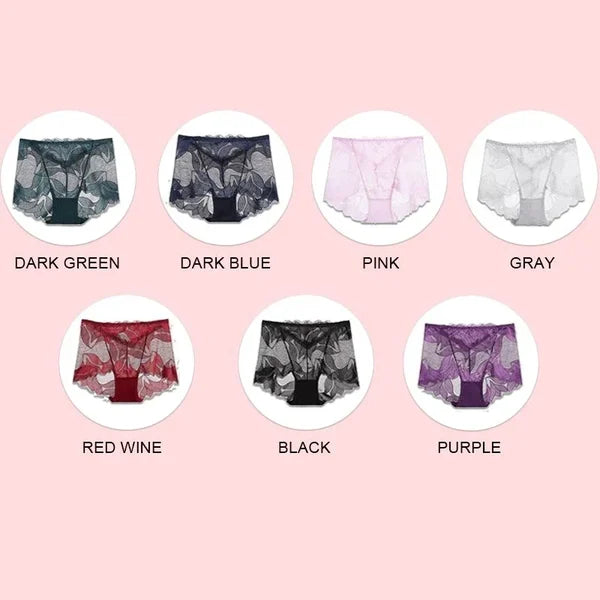 ✨Last Day Promotion 47% OFF - Ladies Silk Lace Handmade Underwear Pack✨