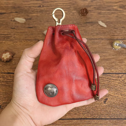 🔥Simple cowhide retro storage bag