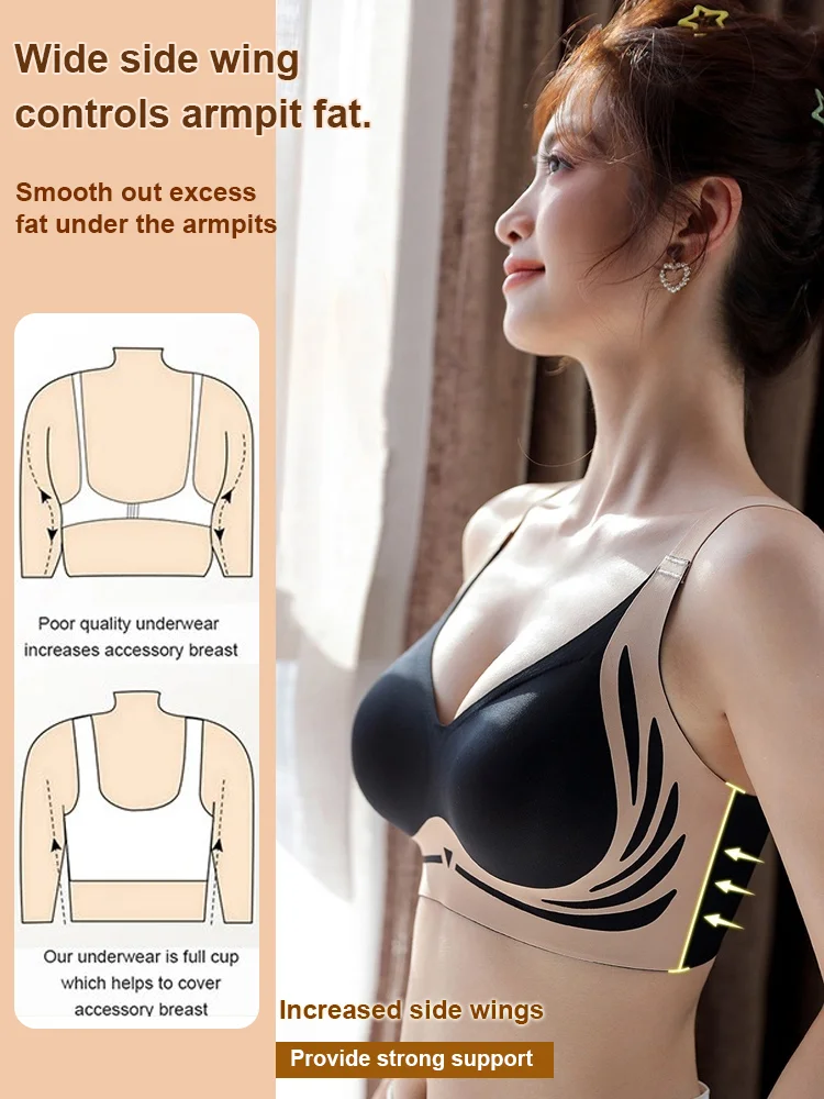 Lifting Anti Sagging Wireless Push up Bra