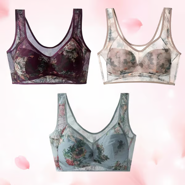 Lace Buttonless Comfortable Bra