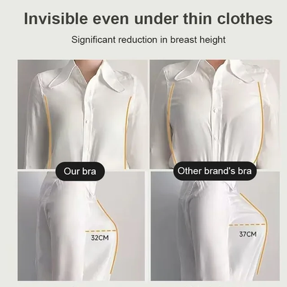 Anti sagging large breast support armpit fat control bra