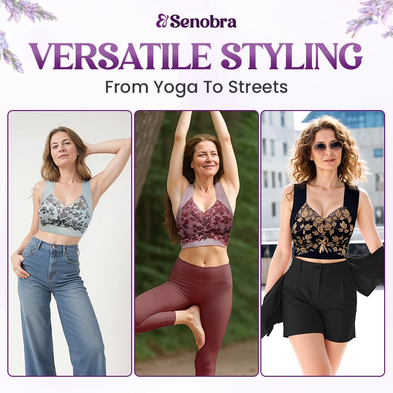 Versatile Comfy Lift Flex Lacy Bra Top