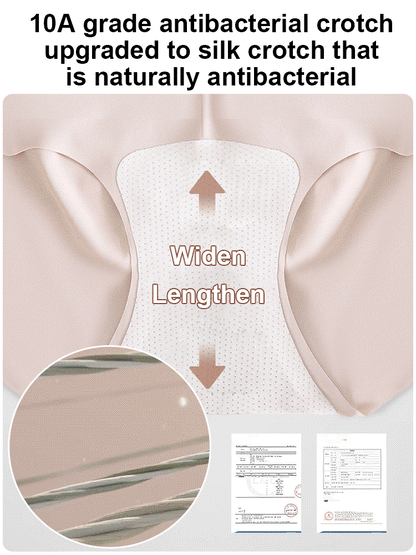 10A antibacterial milk skin nude silk bottom crotch underwear