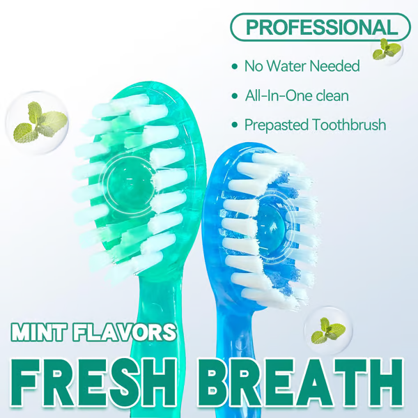 5 in 1 Mini Toothbrush Floss Tongue Scraper Toothpick Set