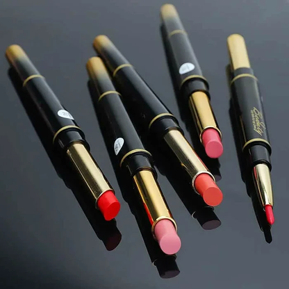 🔥Last Day 49% OFF-Double ended Lipstick Automatic Lip Liner Matte Waterproof Non fading Non stick Lipstick