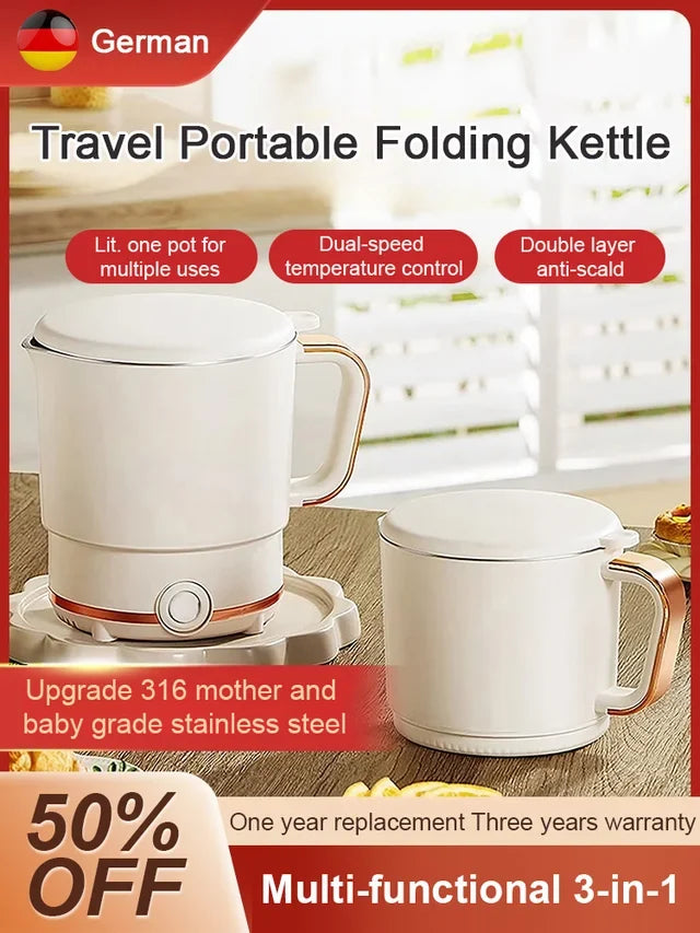💥HOT SALE💥-Folding Portable Multifunctional Electric Kettle Electric Cooker