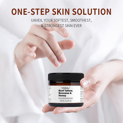 Beef Tallow Beeswax and Honey Face Moisturizer