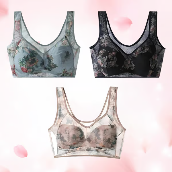 Lace Buttonless Comfortable Bra