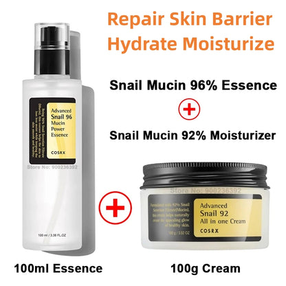 Snail 96 Serum Essence + Snail 92 Multi-Effect Cream