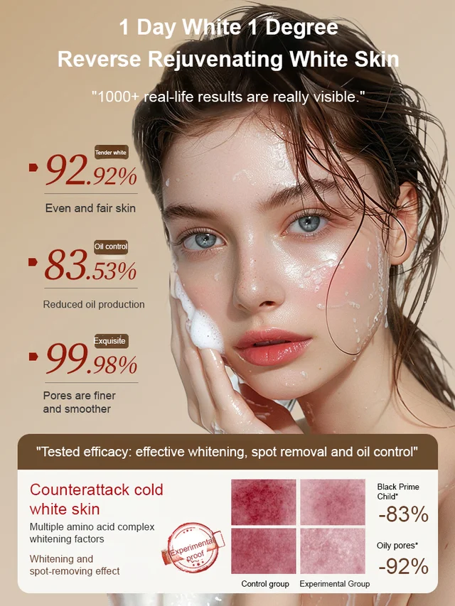 Whitening and Spot-Fading Non-Reversing Darkening Cleanser