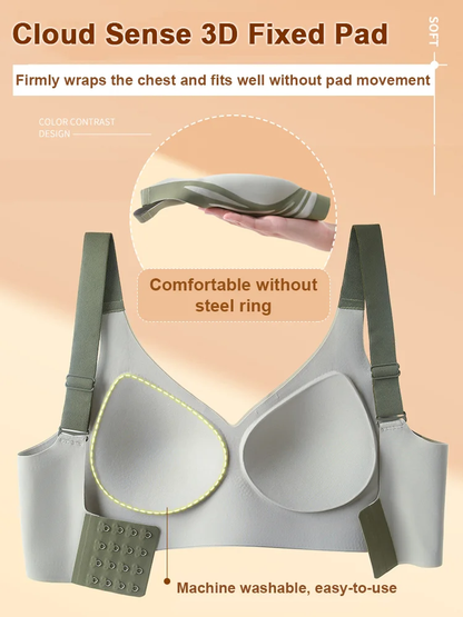 Lifting Anti Sagging Wireless Push up Bra